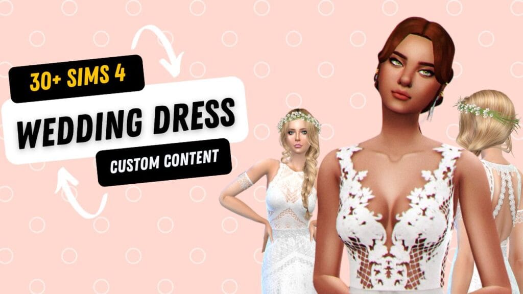 Sims 4 Wedding Dress CC