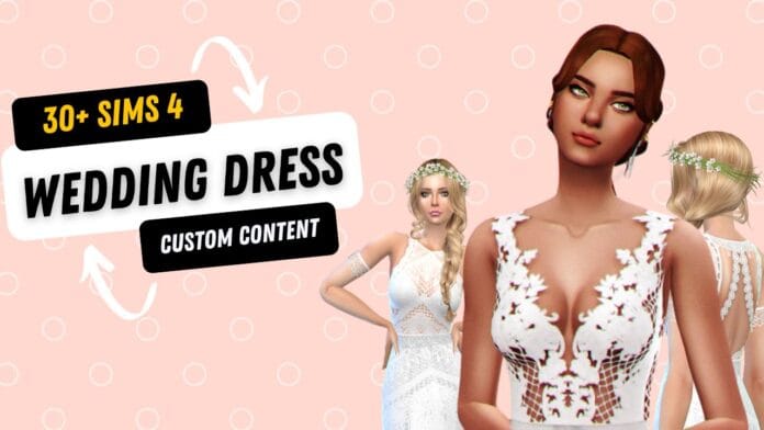 Sims 4 Wedding Dress CC